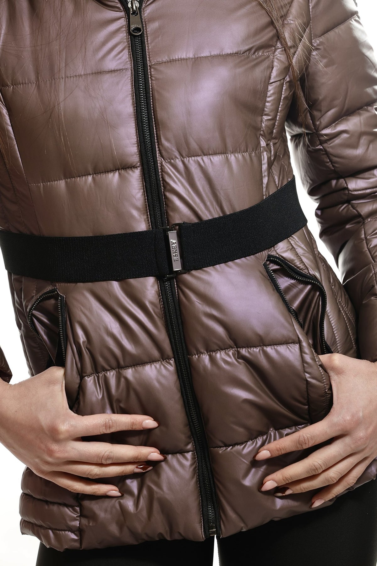 Puf jakna sa pojasom