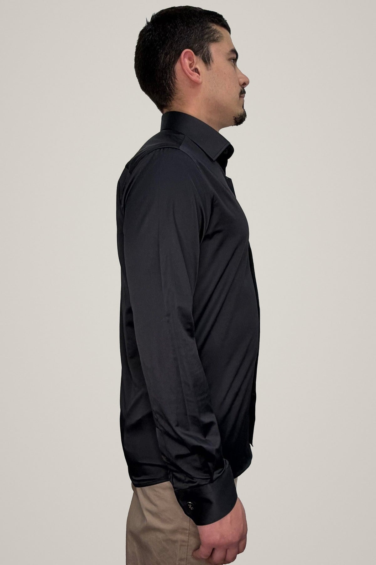 Muška košulja - Slim fit - Easy Iron - Crna