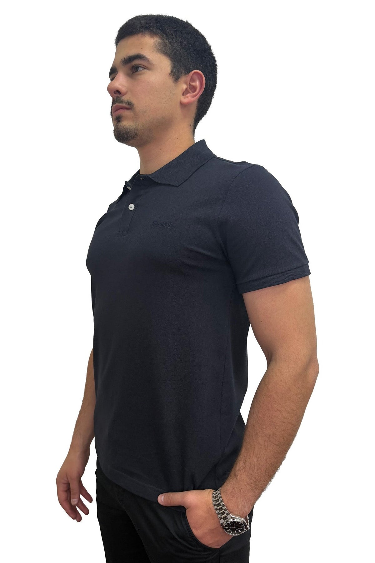 Muška polo majica — Crna