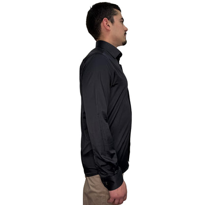 Muška košulja – Slim fit – Easy Iron — Crna