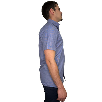 Muška košulja kratki rukav — Teget