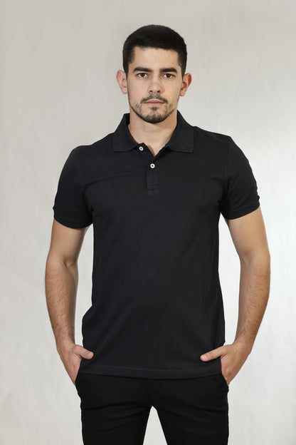 Muška polo majica — Crna