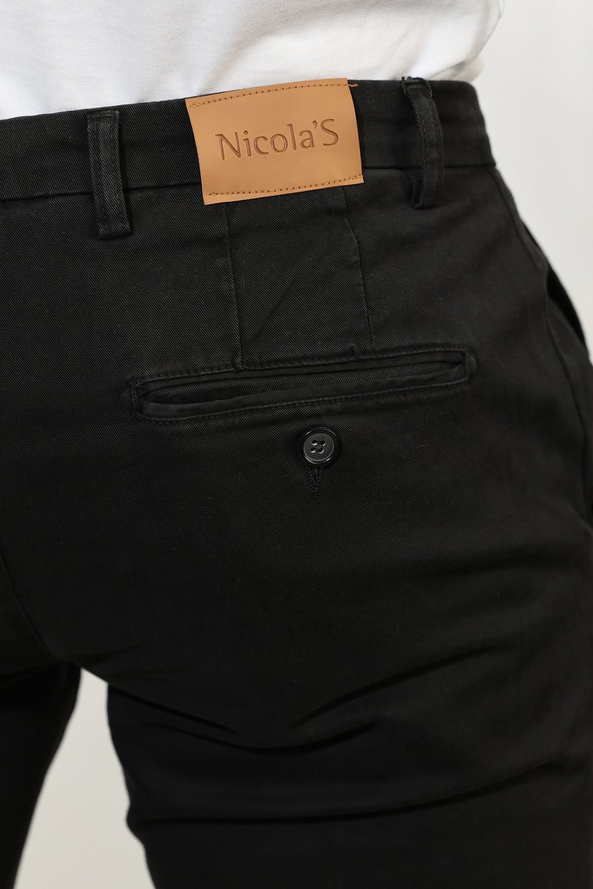 Chino pantalone — Crna