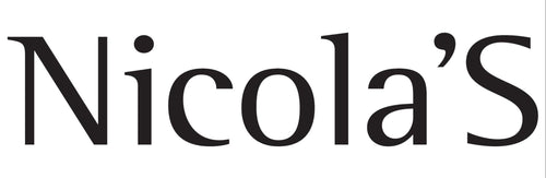 Black text 'Nicola'S' on a white background